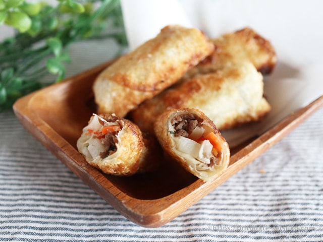 プルコギビーフの味がしみこんだカリカリジューシー春巻き