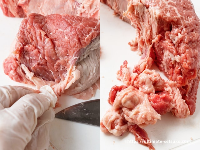 コストコビーフ肩ロースかたまりの切り方 焼き方 冷凍保存方法をまとめて