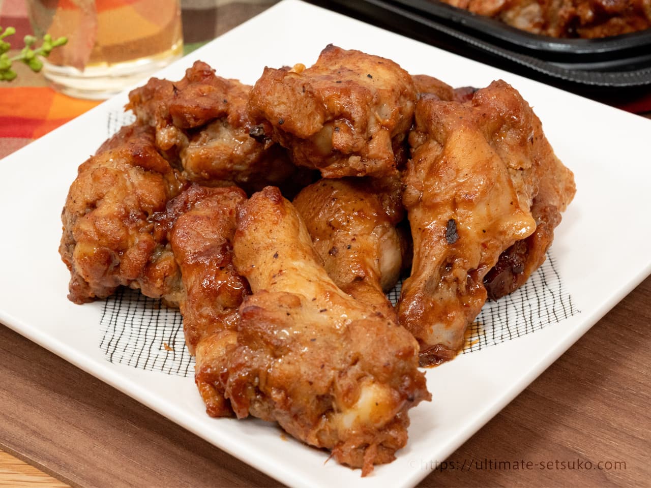 コストコのBBQチキンウィングは甘めのソースで食べやすくておすすめ