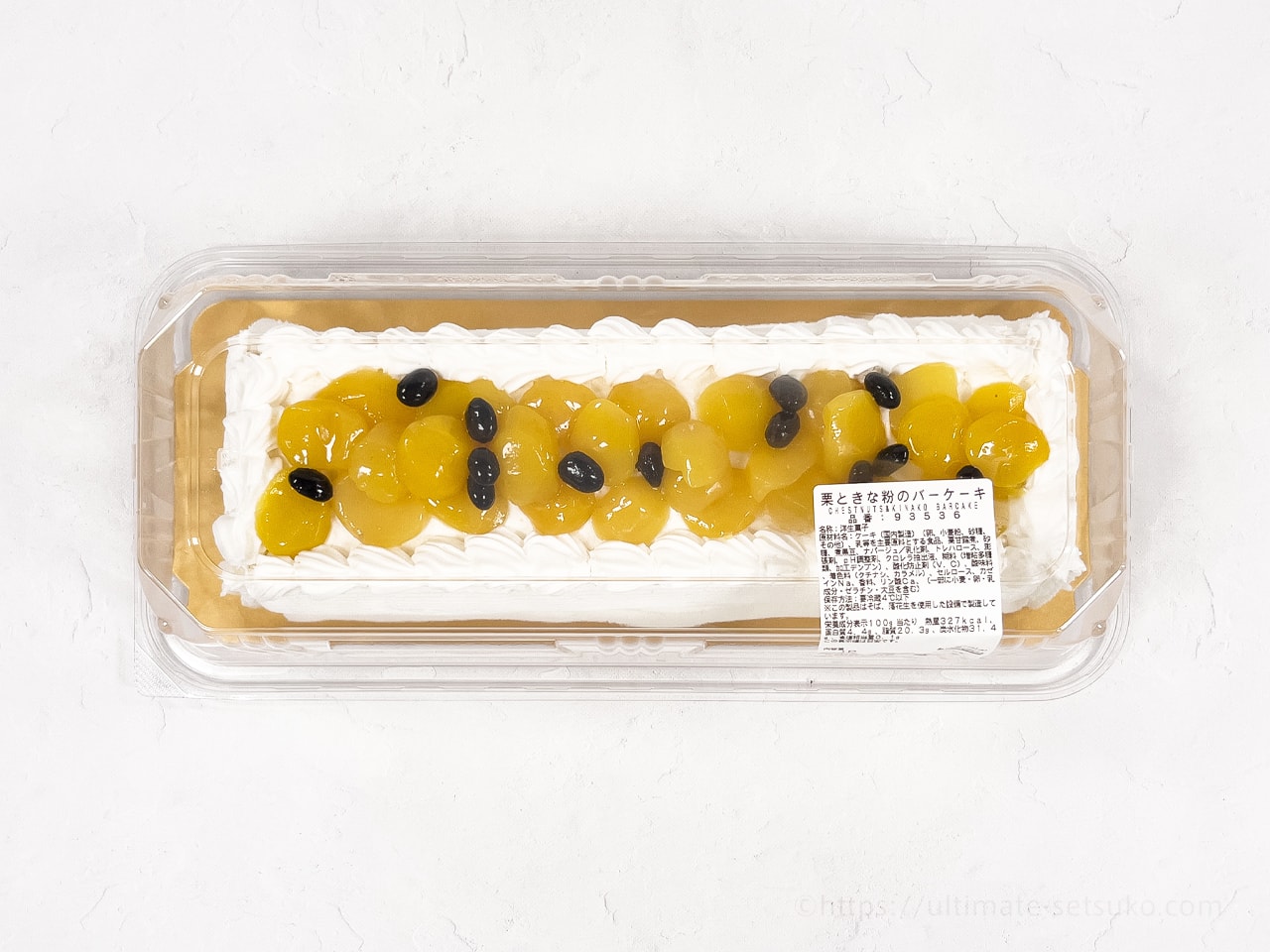 コストコの新作ケーキは栗ときな粉のバーケーキ 栗の甘露煮がごろごろ入った和風テイスト