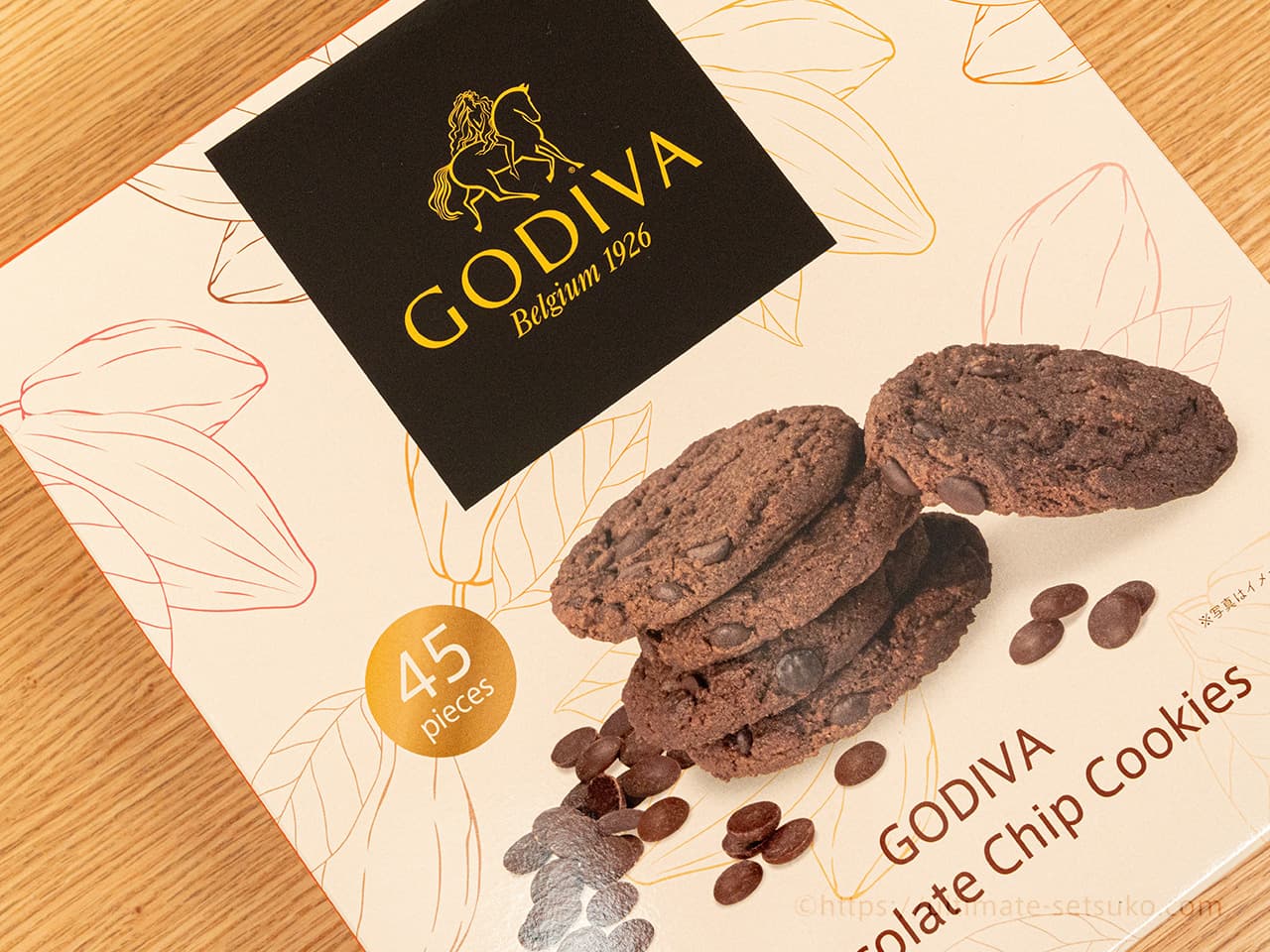 ゴディバ　チョコレートチップクッキー(45枚入)2セット　コストコ　お菓子