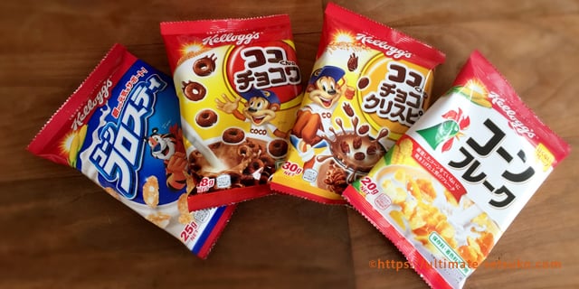 コストコのケロッグバラエティボックスは小分けの定番コーンフレークが4種類も入ってて最高におすすめ