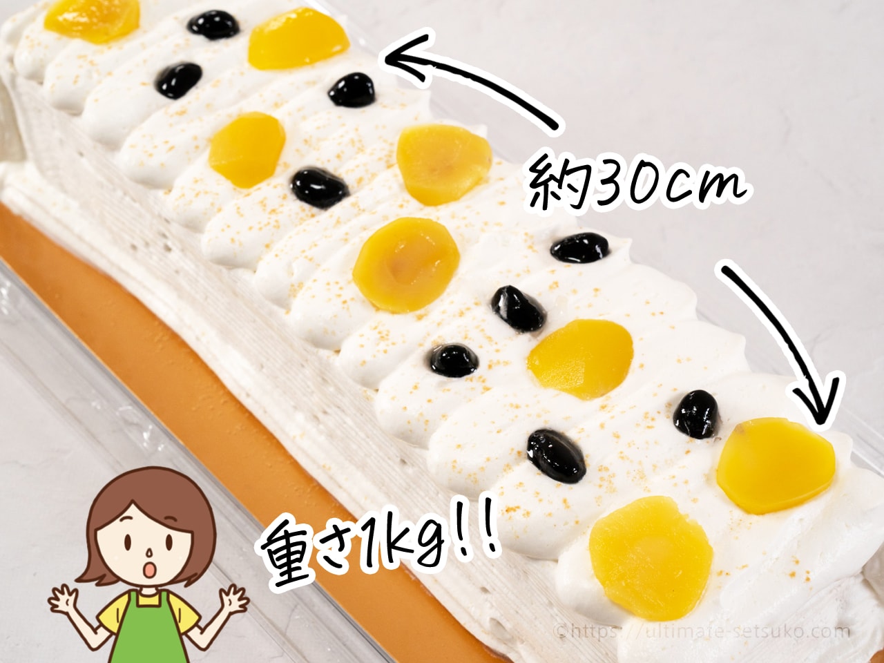 コストコの黒糖きな粉バーケーキは栗や黒豆が入った和テイストのスイーツ