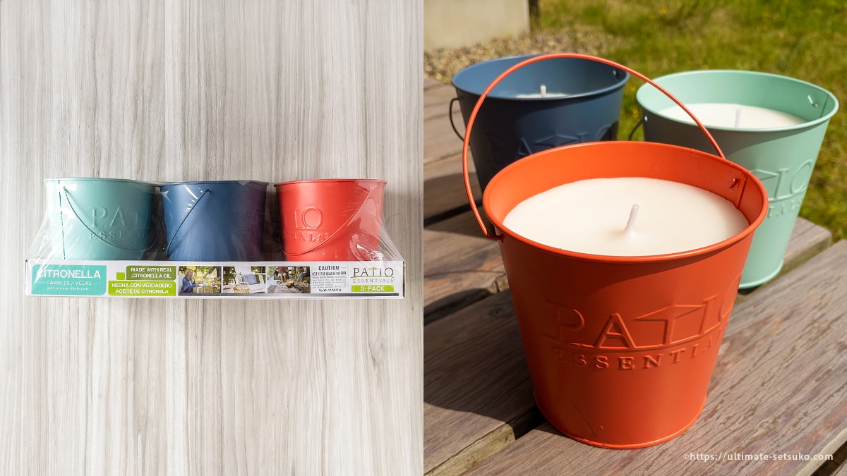 コストコに売ってたバケツキャンドル！シトロネラの良い香りで虫よけに！効果や香り、燃え方など感想