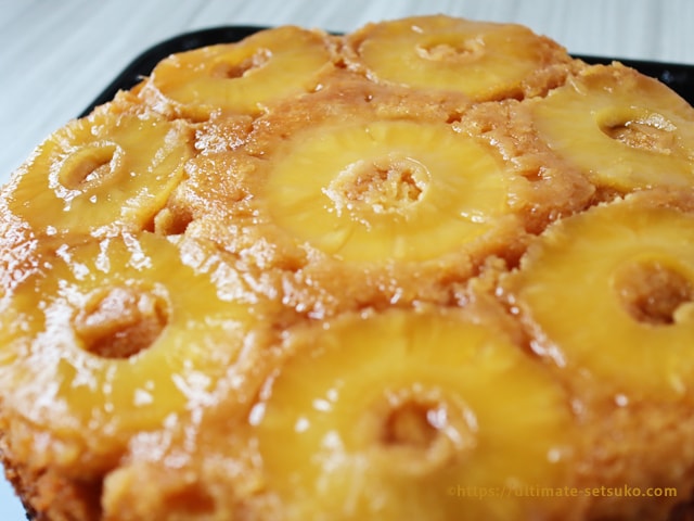 コストコ パイナップルアップサイドダウンケーキは甘さ強めのしっとりバターケーキ