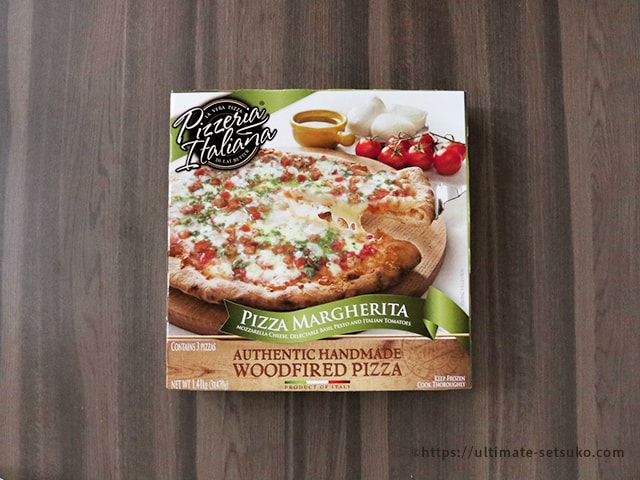 コストコの冷凍ピザ Pizzeria Italianaのピザマルゲリータが美味 トマトとバジルがフレッシュでおいしい
