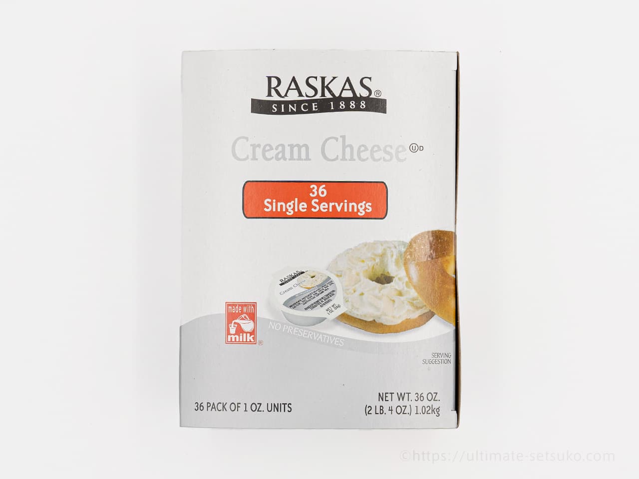 コストコのラスカスクリームチーズの使いきりポーションが便利 爽やかな酸味とまろやかなコクが特徴